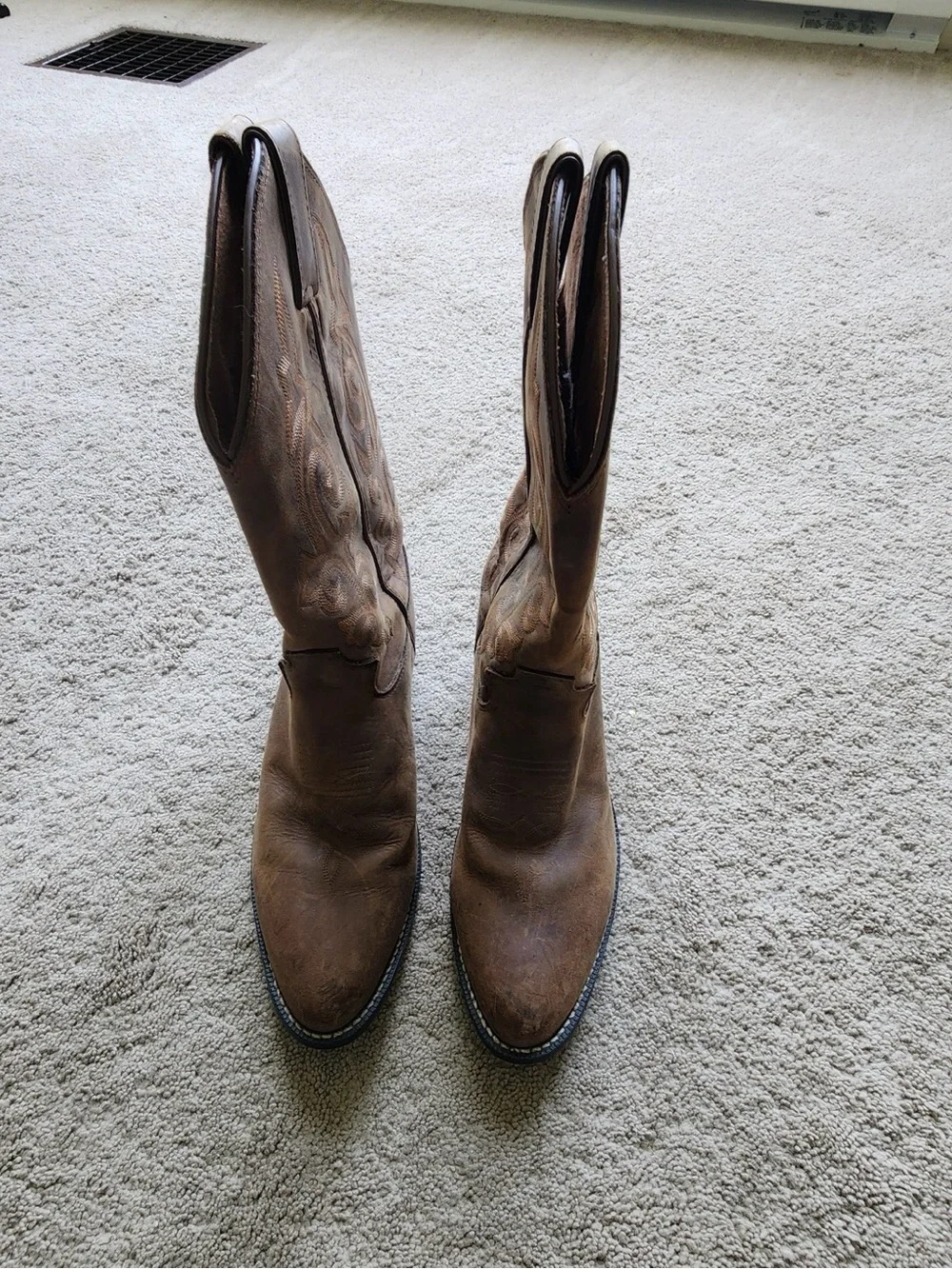 Justin Boots Brown Kids Western Cowboy Boots